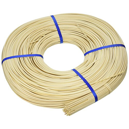 Commonwealth Basket Round Reed #4 2-34mm 1-Pound coil Approximately 500-Feet