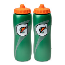 Gatorade Botella para deportes acuαticos exprimible de 32 onzas, paquete de 2, nuevo diseρo de fαcil agarre