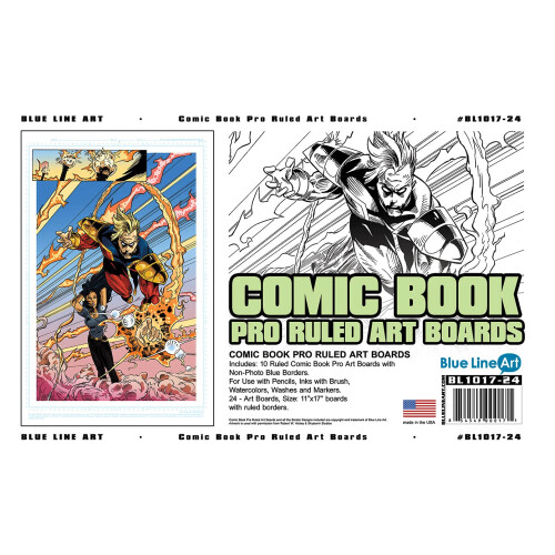 Ruled Pro Comic Book Art Boards 11x17