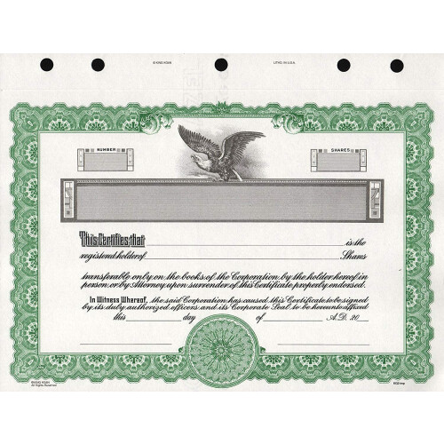 GOES KG2 Stock Certificate Green 15-Pack