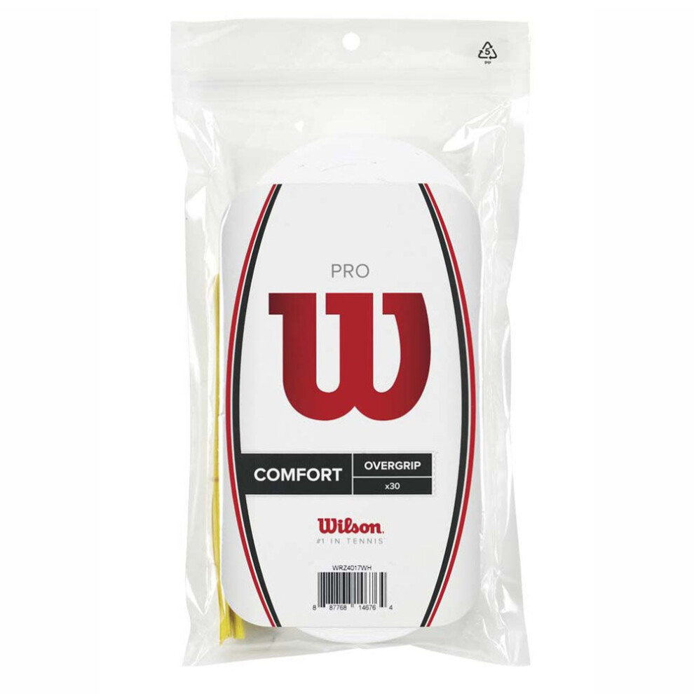Wilson Unisex_Adult Pro Overgrip 30Er Pack-Schwarz Nero Taglia Standard