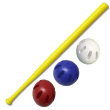 WIFFLE Ball U.S.A Set - 32"" WIFFLE Bat met rood-wit-blauwe officiële WIFFLE ballen - 4-pak Nu inclusief ons Dare to Soar polsbandje!