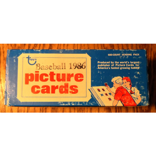 Topps 1986 Ακατάλληλο Κουτί Καρτών Μπέιζμπολ (500 Κάρτες)