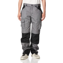 Caterpillar Marken-Arbeitshose fr Herren aus robustem Canvas-Stoff mit Laderaum, klassische Passform, Grau/Schwarz, 28 B x 30 L