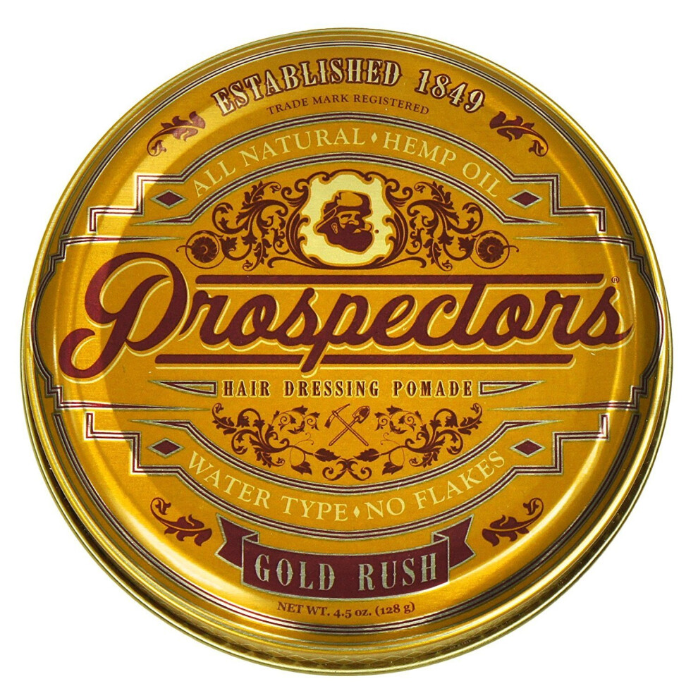 Prospectors Rush Hair Pomade 4 Oz. Tin Can Gold