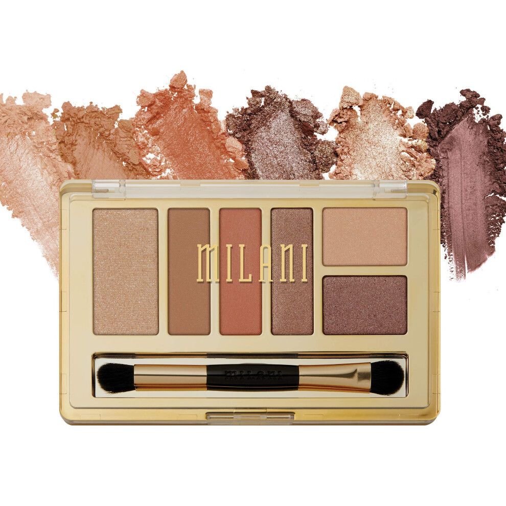 Milani Everyday Eyes Eyeshadow Palette - Earthy Elements (021 Ounce) 6 cruelty-Free Matte or Metallic Eyeshadow colors to contour & Highlight