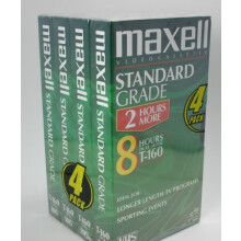 Nastri di registrazione Vhs vuoti Maxell di grado standard T 160