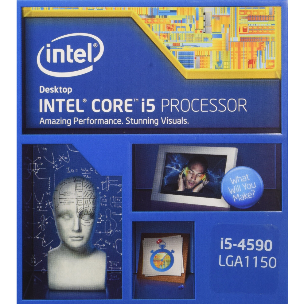 Intel Core i5-4590 BX80646I54590 Processor (6M Cache  3.3 GHz)
