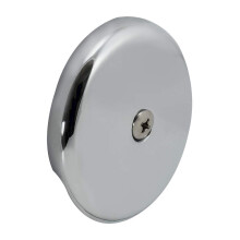 EZ-FLO Placa de Sobrefluxo para Banheira 1-Hole com Parafuso, Acabamento Cromado, 35247