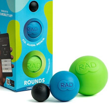RAD Runden/Satz von 3 Massagebälle/Latex frei Silikon/für Kiefer Hände und Plantar Fasciitis Myofascial Release Mobilität und Erholung