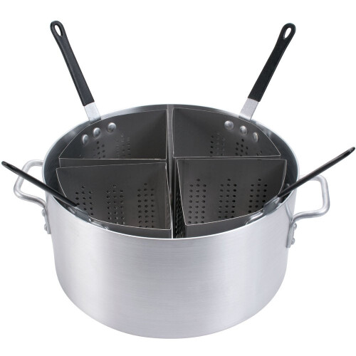 Update International (APSA-4) Olla de Pasta de Aluminio de 20 Qt con Inserts