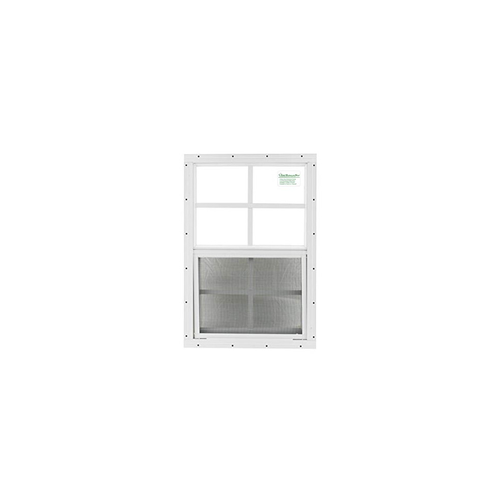Shed Windows and More 14" X 21" White Flush Mount, Playhouse Windows, Chicken Coop Windows