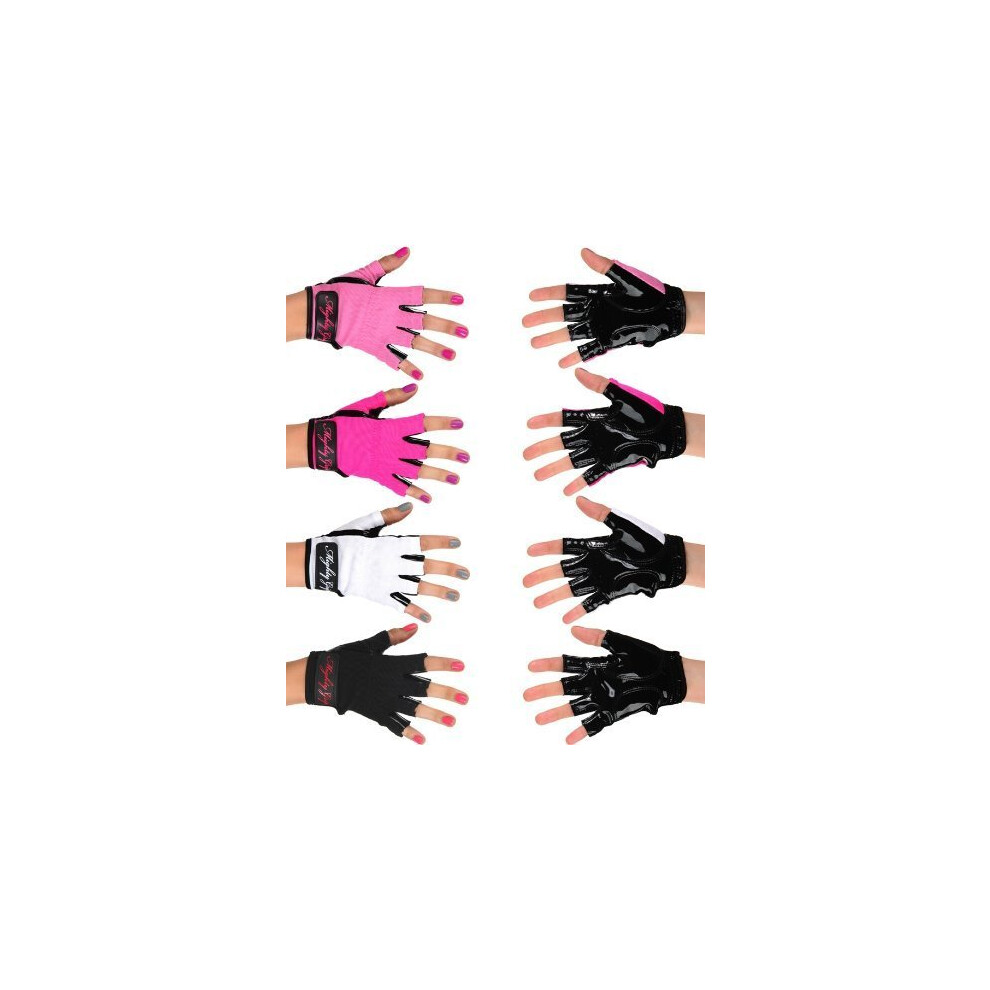 Mighty Grip Guanti Da Danza Tubolare Con Nastro Autoadesivo, Colore: Nero-image