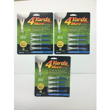 4 Yards mehr Golf Tee (3 1/4"") 3er Pack (12 Tees)