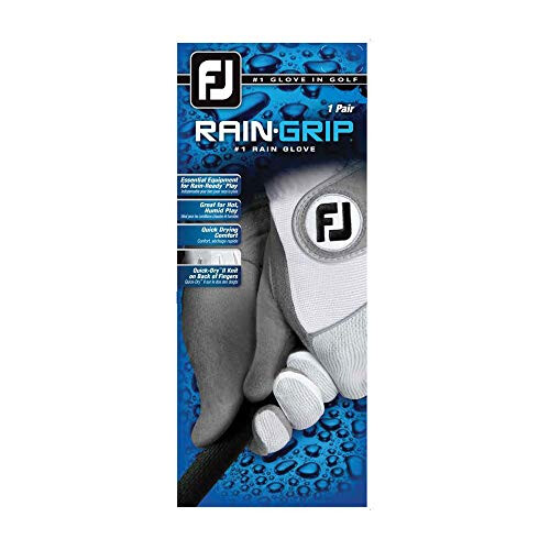 Footjoy FootJoy Ανδρικά Γάντια RainGrip Προηγούμενης Γενιάς Λευκά Μεσαία, Ζευγάρι 1