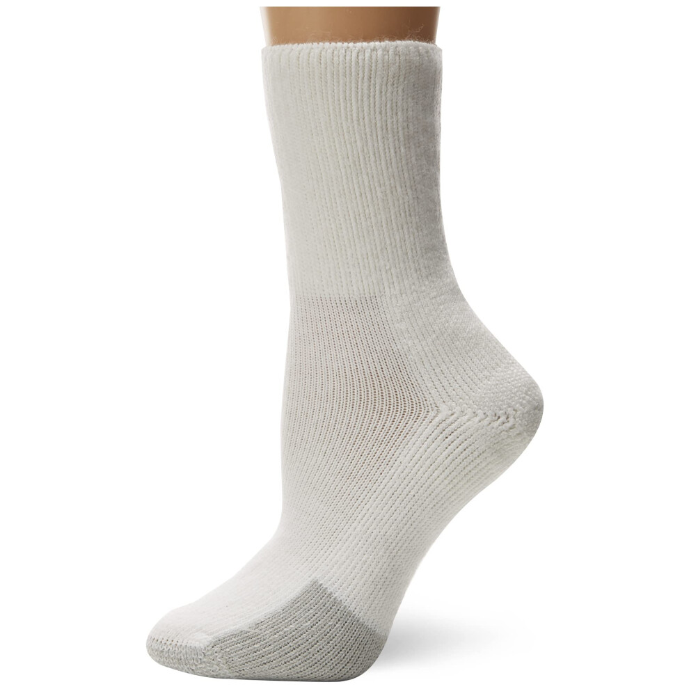 Thorlos womens Tc Max cushion cuff tennis socks White Medium US