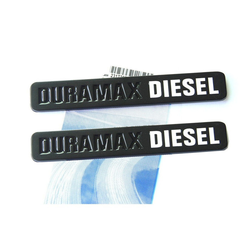 Yoaoo 2X Oem Duramax Allison Truck Emblem Badges Silverado 2500 Black 602130895831
