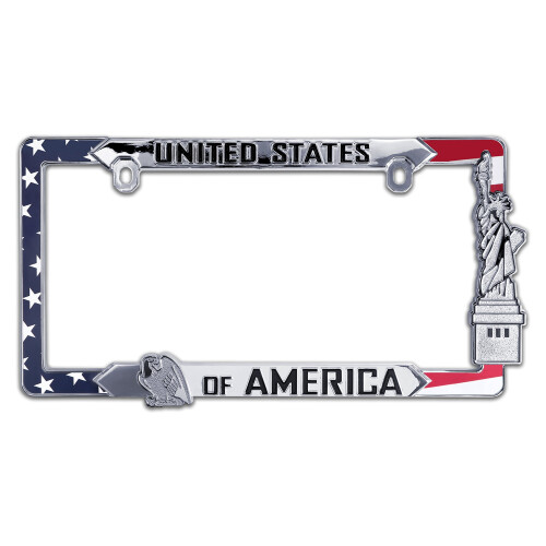 USA All metal nummerplade ramme