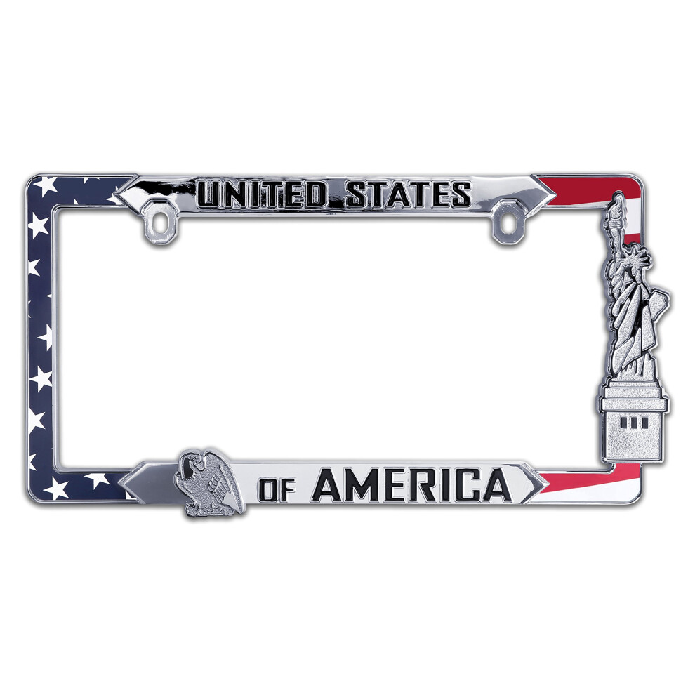 Usa All Metal License Plate Frame 617353565508