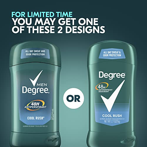 Degree Men Anti-Perspirant Cool Rush - 76 g, Confezione da 5 2