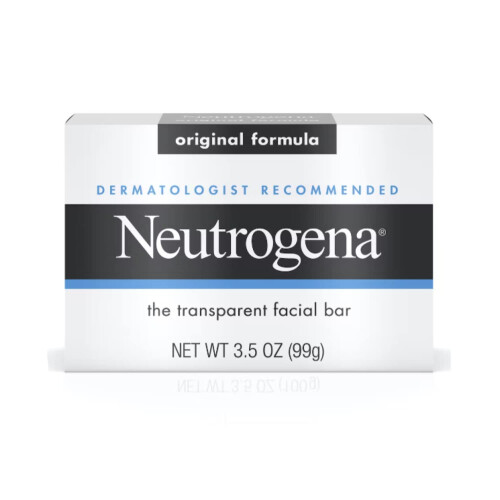 Neutrogena Neutrogena Original Gentle Facial Cleansing Bar med Glycerin, Ren & Transparent Tvål, Utan Hårda Tensider, 3.5