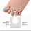 ForPro Sole Toe Separators  White  Individual Toe Separators for Pedicures  144count 3