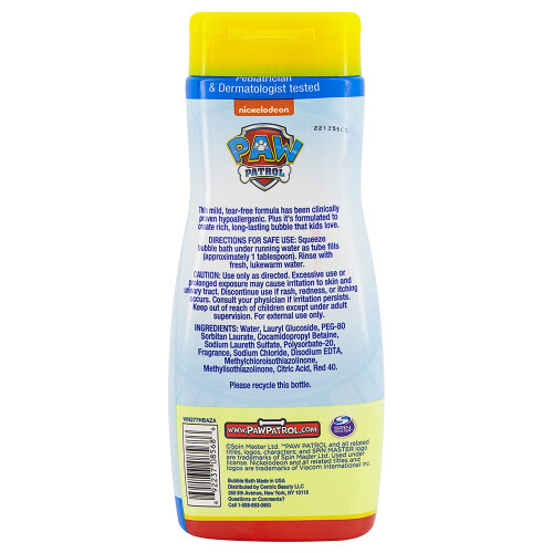 Paw Patrol PAW Patrol Bubble Bath 24 uncji Raspberry Rescue (709 ml) 2