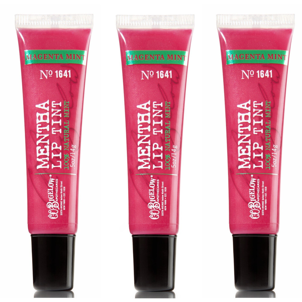 Bath & Body Works C.O. Bigelow Mentha Lip Tint 3 Pack Magenta Mint #16-image-OPC-PFMJJW8-NEW