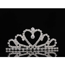 Lovelyshop mini szv strasszos tiara eskvoi menyasszonyi blra, szletsnapi Pegeant Princess Party-1 csomag