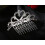 Lovelyshop Μίνι Στέμμα Καρδιάς με Ριζόλιθους για Γάμο και Πάρτι 8