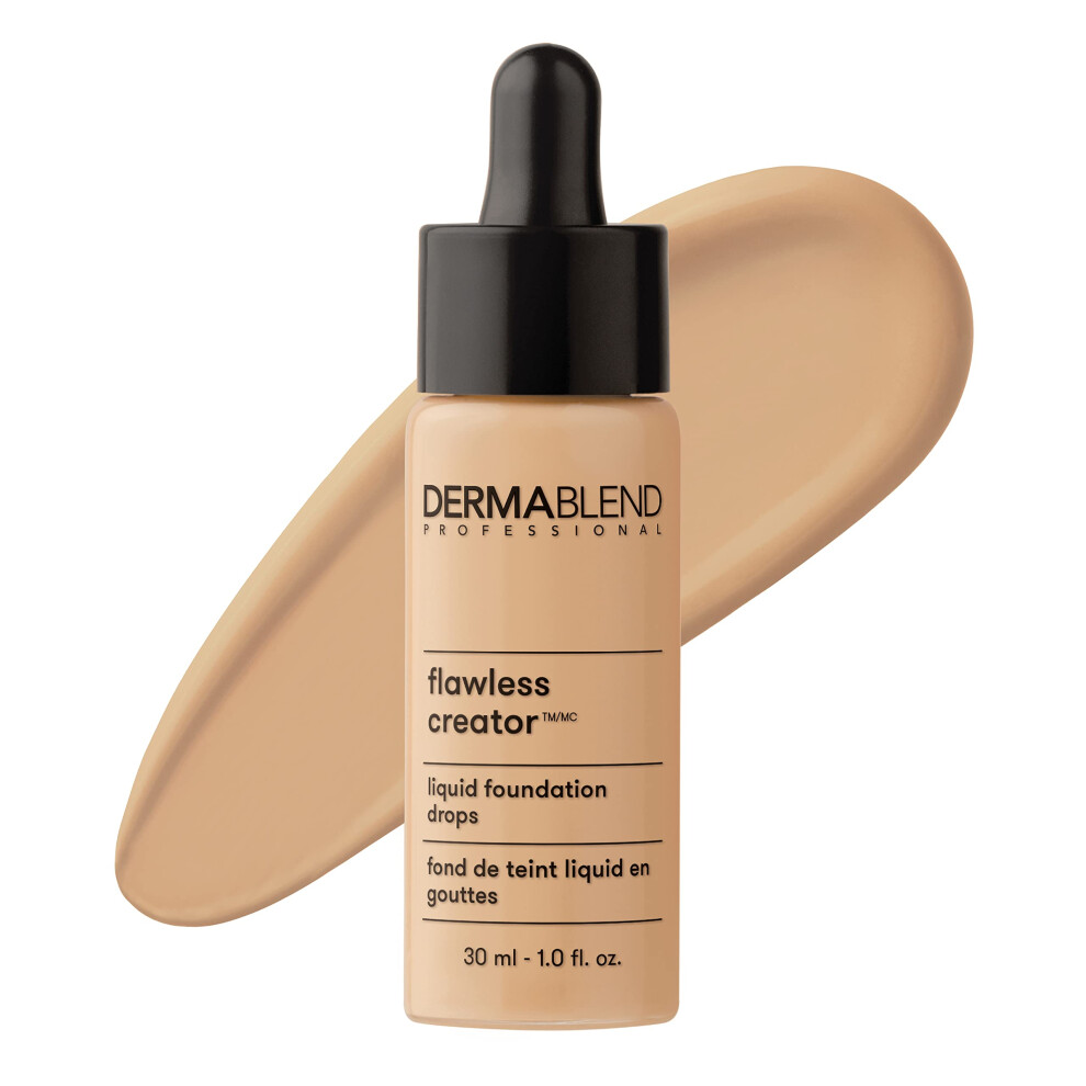 Dermablend Flawless creator Multi-Use Liquid Foundation Makeup, Full coverage Foundation, 25N, 1 Fl oz