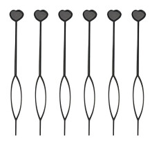 MagiDeal Quick Beader zum Laden von Perlen/automatischer Haarperler (6er-Pack, Schwarz)
