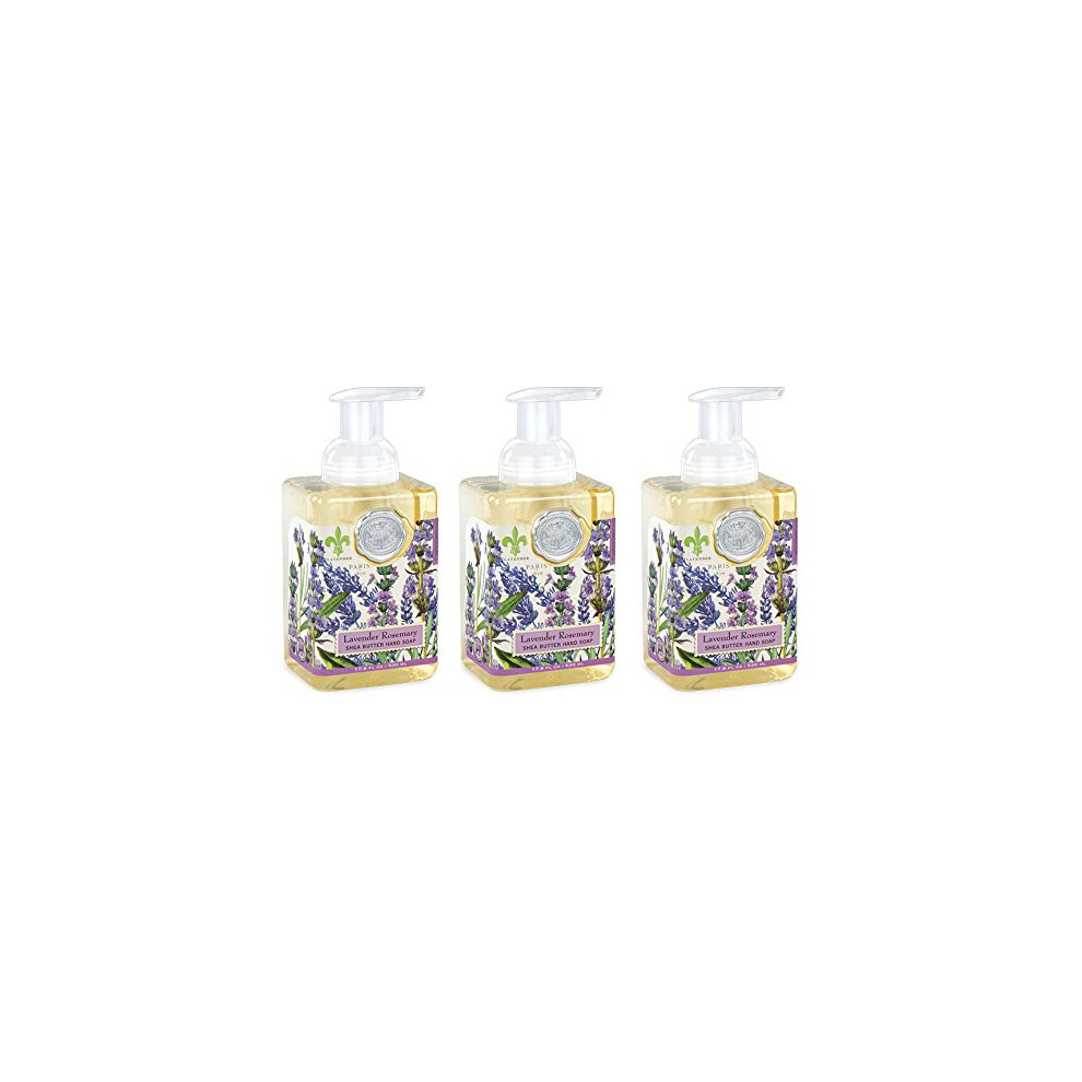 Michel Design Works Lavender Foaming Hand Soap, 17.8-Fluid Ounce, Rosemary - 3-Pack