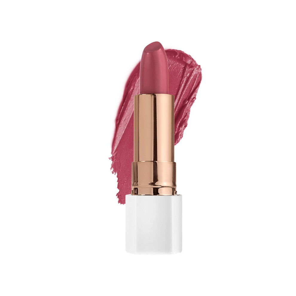 Flower Beauty Petal Pout Lipstick - cruelty Free - Nourishing & Highly Pigmented Lip color with Antioxidants (Berry-More - Matte)