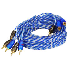 Rockville RTR124 12 Foot 4 Channel Twisted Pair RCA Cable Split Pin  100% Copper