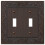 Amerelle 43TTVB Englanti Garden Wallplate 2 Toggle Aged Bronze 1