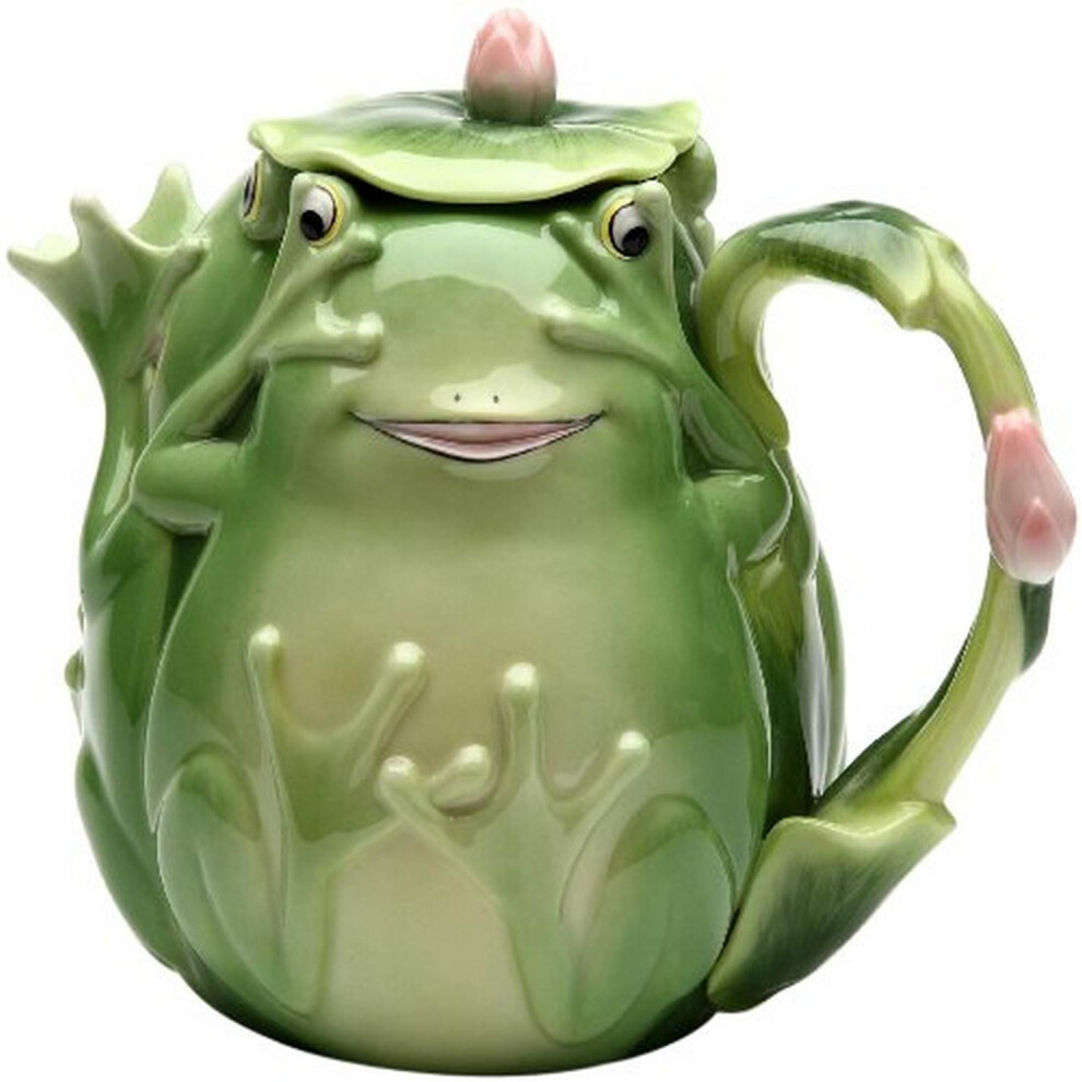Appletree 5-14-Inch Fairy Frog Porcelain Teapot