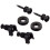 Schaller 14010401 Security Straplocks  Black Chrome 4
