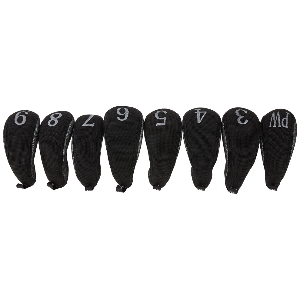 Stealth Club Covers 28080 Hybrid Set 3-PW Golf Club Head Cover (8-Piece) Silver Tweed/Black
