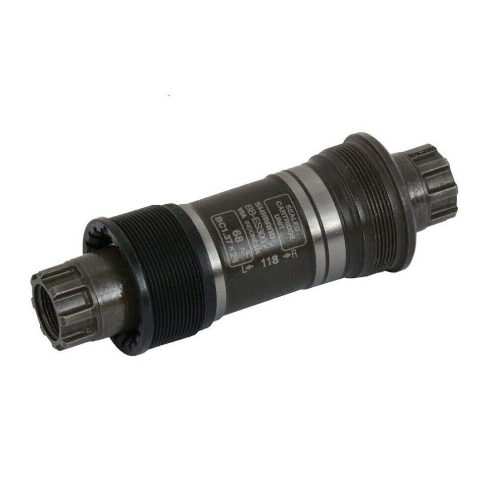 SHIMANO Boîtier de pédalier cannelé pour vélo - BB-ES300 (68MM-118)