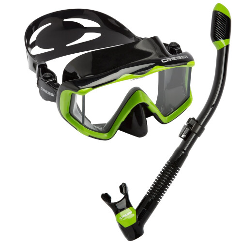 Cressi Pano 3 & Supernova Dry (Svart/Lime)