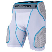 CHAMPRO Bull Rush 5-Pad Girdle White Grey Inset Large