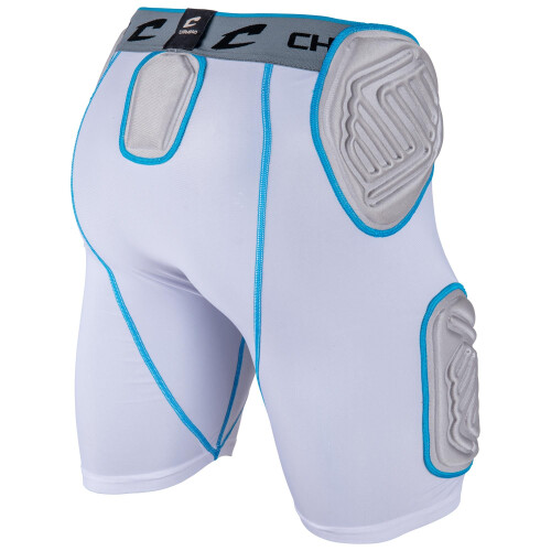 CHAMPRO Bull Rush 5-Pad Girdle FPGU10YWXL White 1
