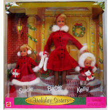 Holiday Sisters 1999 Barbie Kelly & Stacie -lahjasetti
