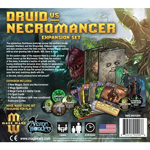 Arcane Wonders Mage Wars Druid vs Necromancer, Černý 2