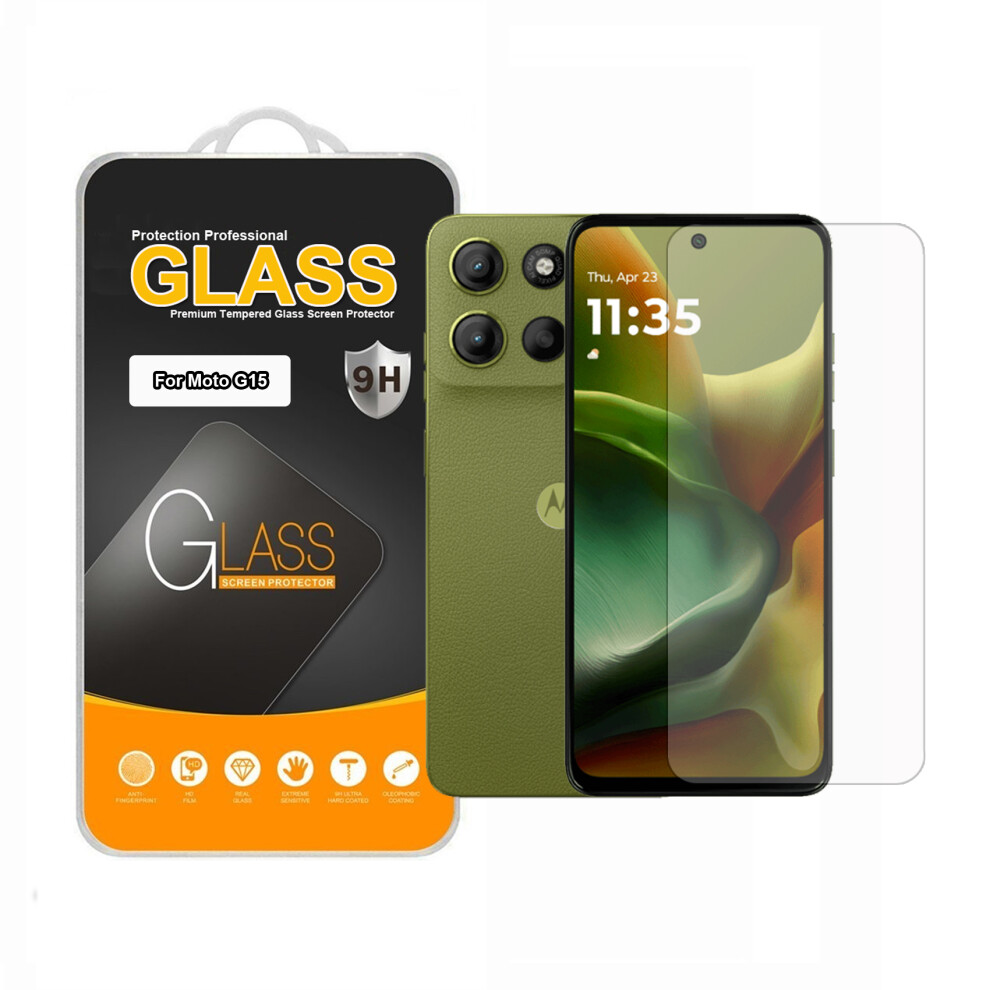 For Motorola G15 Tempered Glass Screen Protector 3477587725089