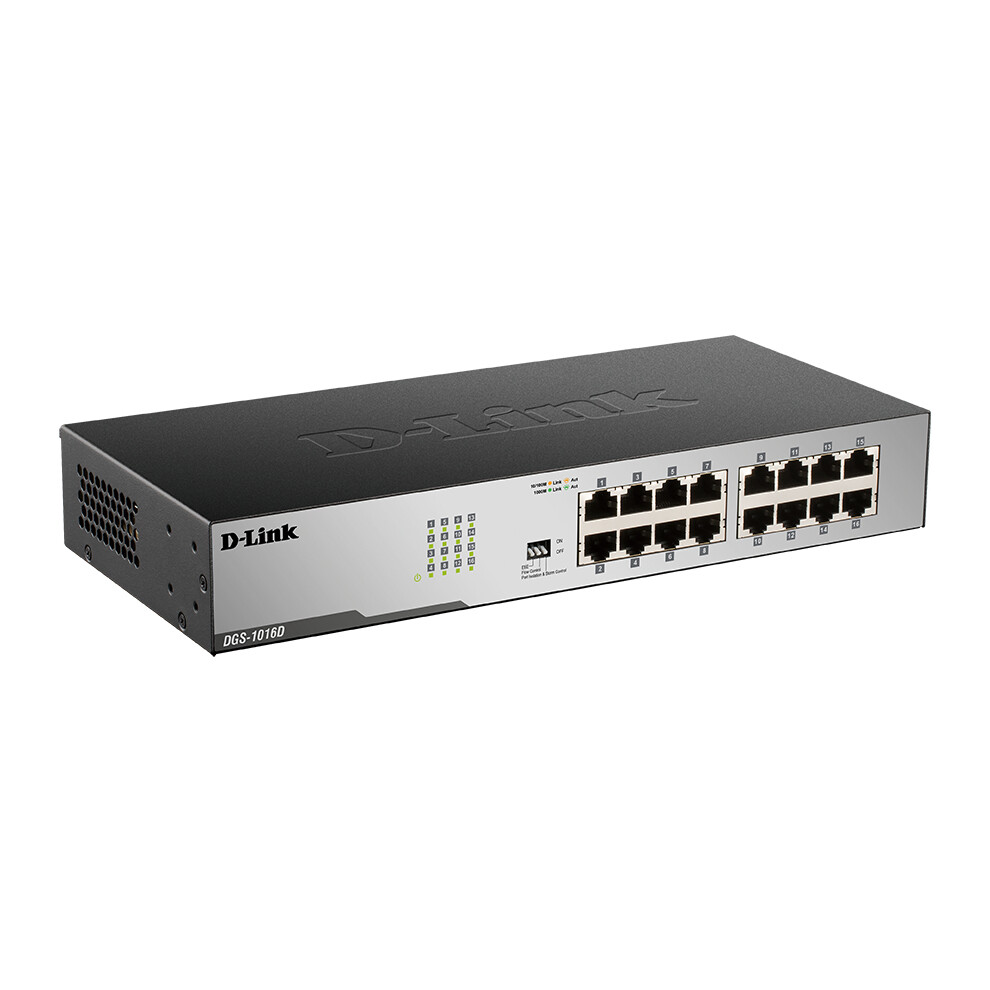 D-Link 16-port 10/100/1000 Gigabit Desktop Switch
