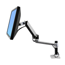 Beugel voor monitor - ERGOTRON - LX Bureau Steun LCD Arm - Gepolijst aluminium - Gewicht 3.6 kg - Monitor tot 24 inch