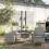 Outsunny Outsunny Rattan Outdoor Dining Table and Chairs for 4, Light Grey 8