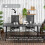 Outsunny Outsunny Outdoor Dining Table for 6, Folding Garden Dining Table 2